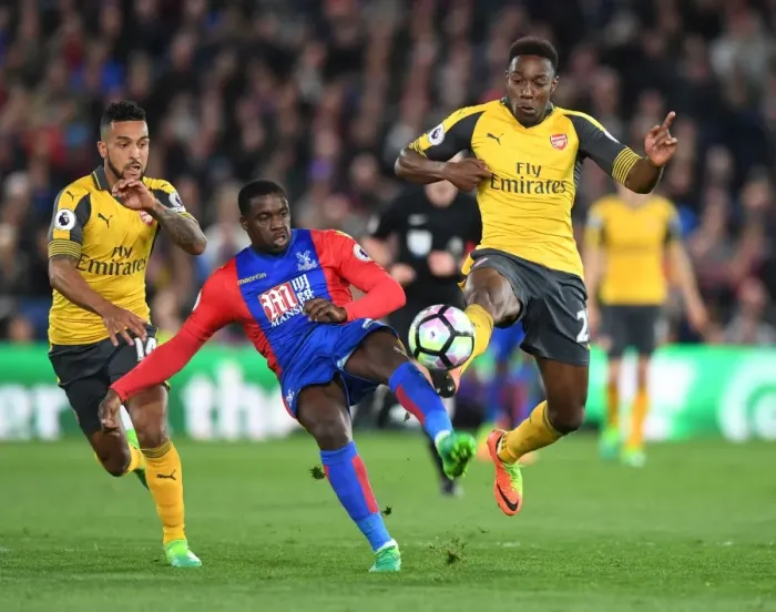 Framed Print : Clash at Selhurst Park: Welbeck and Walcott Face Off Against Schlupp in Crystal Palace vs. Arsenal Framed Print : Clash at Selhurst Park: Welbeck and Walcott Face Off Against Schlupp in Crystal Palace vs. Arsenal