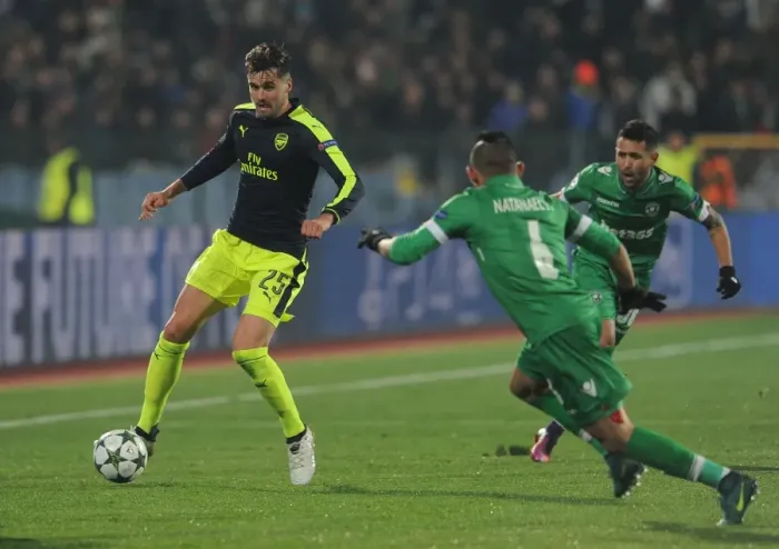 Framed Print : Clash in Sofia: Jenkinson vs. Natanael - Arsenal vs. Ludogorets, UEFA Champions League Framed Print : Clash in Sofia: Jenkinson vs. Natanael - Arsenal vs. Ludogorets, UEFA Champions League