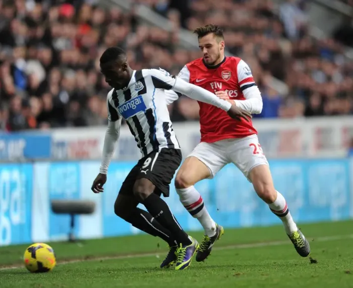 Framed Print : Clash at St. James Park: Jenkinson vs. Haidara Framed Print : Clash at St. James Park: Jenkinson vs. Haidara
