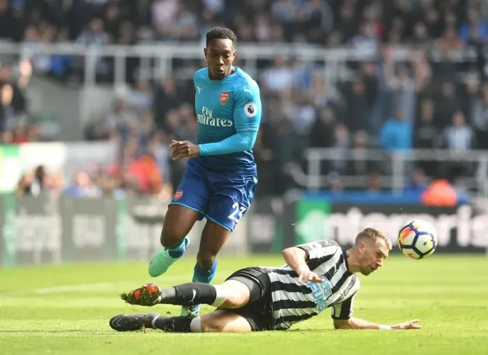 Framed Print : Clash at St. James Park: Welbeck vs Joselu in Intense Premier League Battle Framed Print : Clash at St. James Park: Welbeck vs Joselu in Intense Premier League Battle