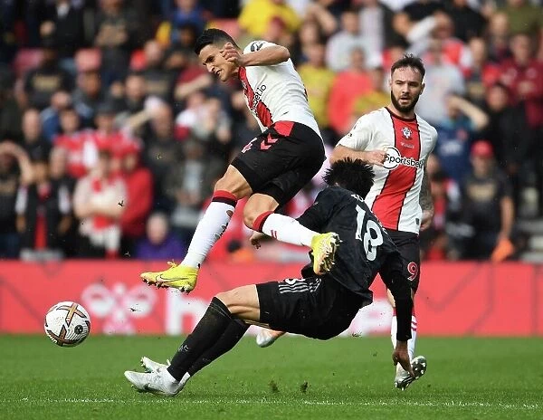 Clash at St. Mary's: Tomiyasu vs. Elyounoussi in Southampton v Arsenal Premier League Showdown