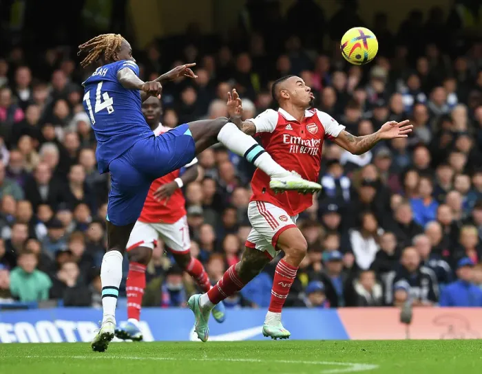 Framed Print : Clash at Stamford Bridge: Arsenal vs. Chelsea - Premier League 2022-23