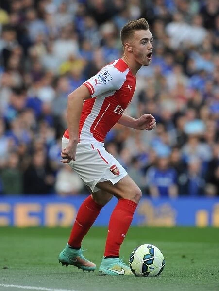 Clash at Stamford Bridge: Arsenal's Calum Chambers Faces Off Against Chelsea