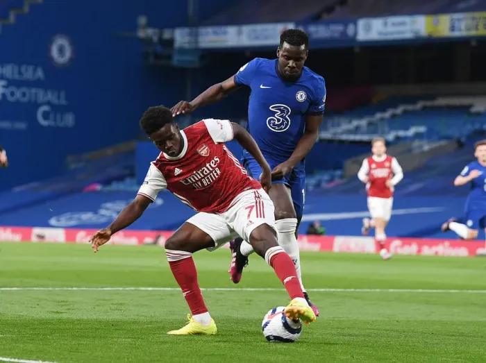 Framed Print : Clash at Stamford Bridge: Bukayo Saka vs. Kurt Zouma - Premier League Showdown (Chelsea v Arsenal 2021) Framed Print : Clash at Stamford Bridge: Bukayo Saka vs. Kurt Zouma - Premier League Showdown (Chelsea v Arsenal 2021)