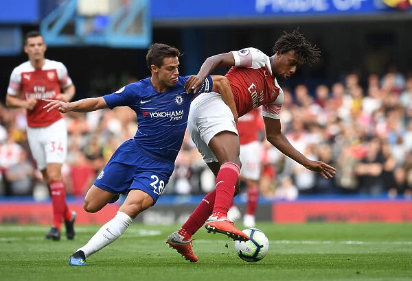 Clash at Stamford Bridge: Iwobi vs Azpilicueta - A Premier League Battle (Chelsea vs Arsenal 2018-19)