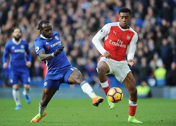 Clash at Stamford Bridge: Iwobi vs Moses in Premier League Showdown (Chelsea v Arsenal 2016-17)