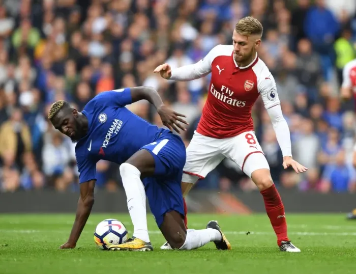 Framed Print : Clash at Stamford Bridge: Ramsey vs. Bakayoko Framed Print : Clash at Stamford Bridge: Ramsey vs. Bakayoko