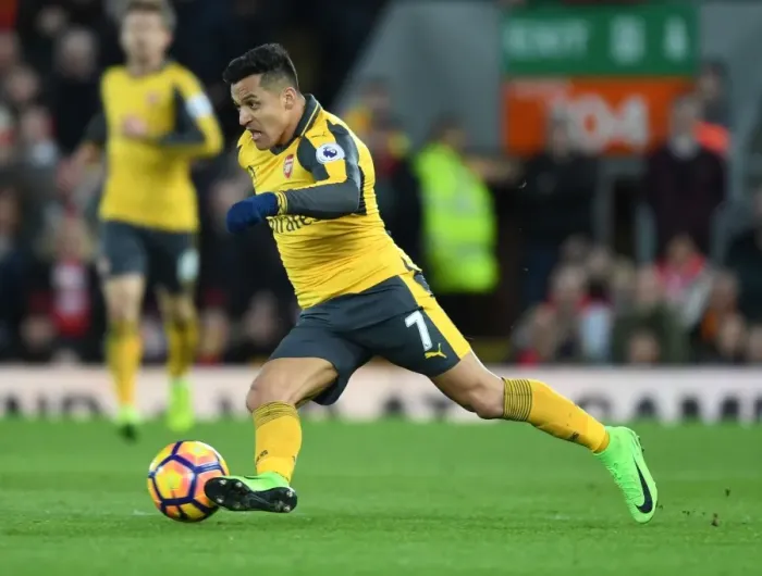 Framed Print : Clash of Stars: Alexis Sanchez vs. Liverpool at Anfield - Premier League 2016-17: A Battle to Remember Framed Print : Clash of Stars: Alexis Sanchez vs. Liverpool at Anfield - Premier League 2016-17: A Battle to Remember