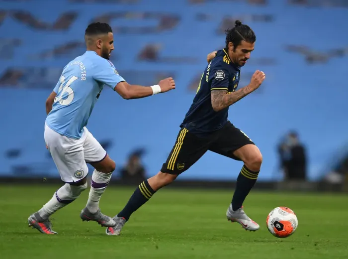 Framed Print : Clash of the Stars: Ceballos vs Mahrez - Premier League Showdown at Etihad Stadium Framed Print : Clash of the Stars: Ceballos vs Mahrez - Premier League Showdown at Etihad Stadium