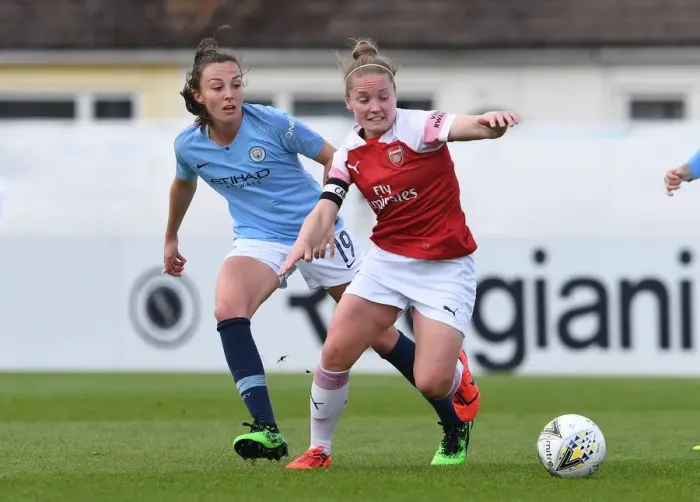Framed Print : Clash of Stars: Kim Little vs. Caroline Weir in Arsenal Women vs. Manchester City Women Framed Print : Clash of Stars: Kim Little vs. Caroline Weir in Arsenal Women vs. Manchester City Women