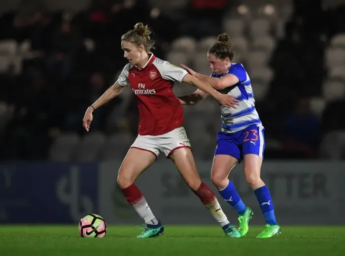 Framed Print : Clash of Stars: Miedema vs. Rowe in Arsenal Women's WSL Showdown