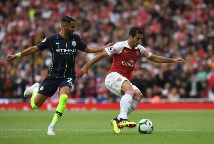 Framed Print : Clash of Stars: Mkhitaryan vs Mahrez - Arsenal vs Manchester City, Premier League 2018-19: A Battle of Skills Framed Print : Clash of Stars: Mkhitaryan vs Mahrez - Arsenal vs Manchester City, Premier League 2018-19: A Battle of Skills