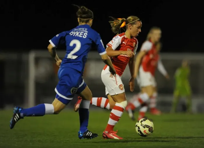 Framed Print : Clash of the Stars: Nobbs vs Dykes in Arsenal Ladies vs Bristol Academy Showdown Framed Print : Clash of the Stars: Nobbs vs Dykes in Arsenal Ladies vs Bristol Academy Showdown