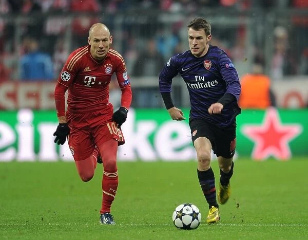 Clash of Stars: Ramsey vs. Robben - UEFA Champions League 2013: Arsenal's Ramsey Goes Head-to-Head with Bayern's Robben