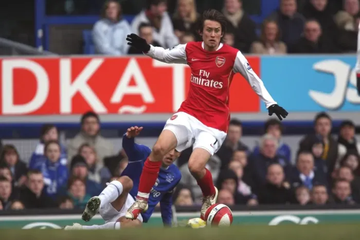 Framed Print : Clash of Stars: Rosicky vs. Neville - Everton's 1-0 Victory over Arsenal, 2007