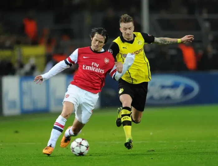 Framed Print : Clash of Stars: Rosicky vs. Reus - Borussia Dortmund vs. Arsenal, UEFA Champions League (2013) Framed Print : Clash of Stars: Rosicky vs. Reus - Borussia Dortmund vs. Arsenal, UEFA Champions League (2013)