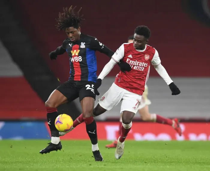 Framed Print : Clash of Stars: Saka vs Eze - Arsenal vs Crystal Palace, Emirates Stadium, Premier League 2020-21