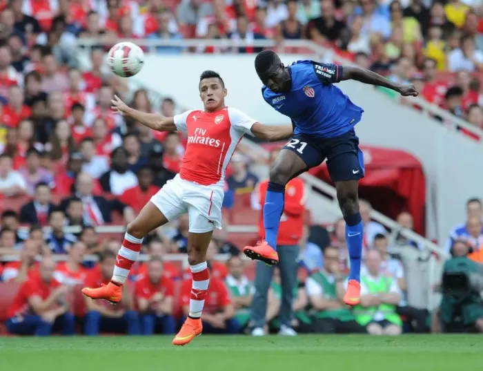 Framed Print : Clash of Stars: Sanchez vs. Echiejile - Arsenal vs. AS Monaco, Emirates Cup 2014