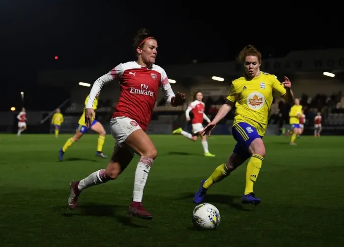 Framed Print : Clash of Stars: Veje vs. Harrop in Arsenal Women vs. Birmingham City Women FA WSL Match Framed Print : Clash of Stars: Veje vs. Harrop in Arsenal Women vs. Birmingham City Women FA WSL Match