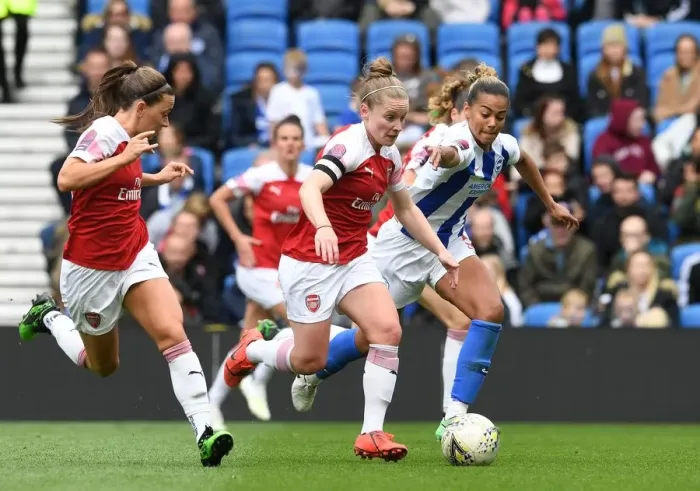 Framed Print : Clash of Talents: Kim Little vs. Fern Whelan in FA WSL Showdown