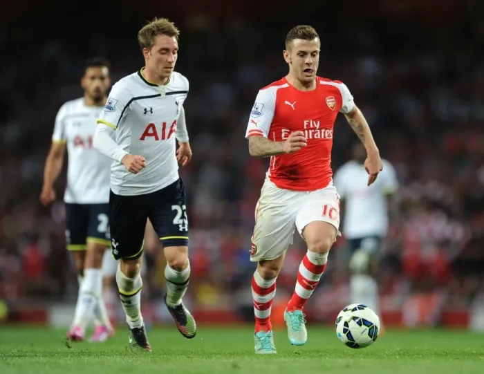 Framed Print : Clash of Talents: Wilshere vs. Eriksen - Arsenal v Tottenham Rivalry