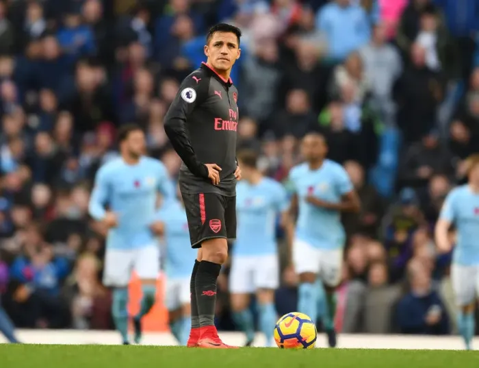 Framed Print : Clash of the Titans: Alexis Sanchez's Battle Returns - Manchester City vs Arsenal (2017-18) Framed Print : Clash of the Titans: Alexis Sanchez's Battle Returns - Manchester City vs Arsenal (2017-18)