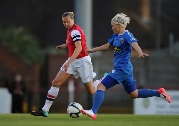 Framed Print : Clash of Titans: Arsenal Ladies vs. Bristol Academy - FA WSL Showdown