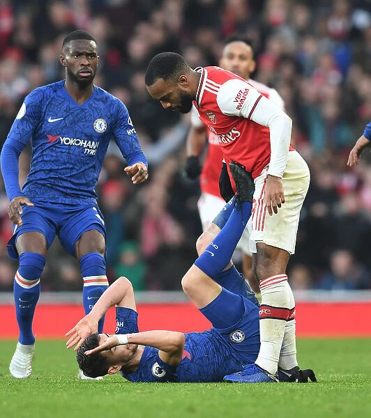 Clash of Titans: Arsenal's Lacazette vs. Chelsea's Jorginho in the Premier League Showdown
