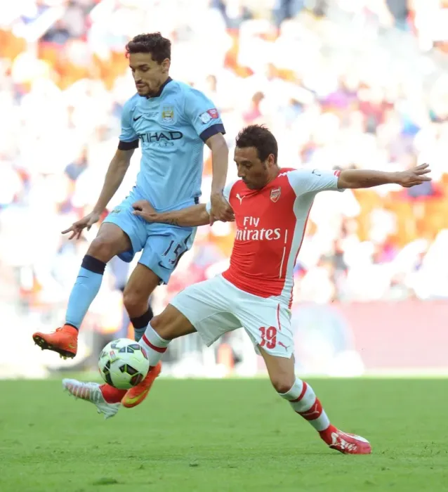 Framed Print : Clash of Titans: Cazorla vs. Navas in the FA Community Shield Showdown Framed Print : Clash of Titans: Cazorla vs. Navas in the FA Community Shield Showdown