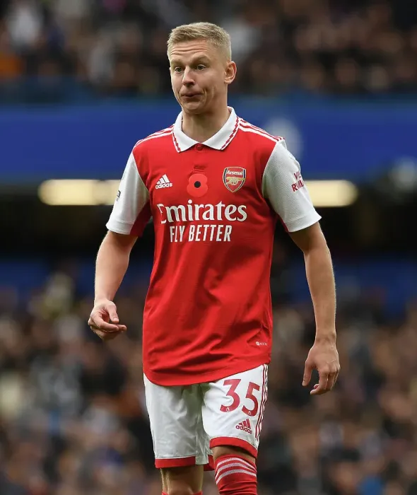 Framed Print : Clash of the Titans: Chelsea vs. Arsenal - A Battle of Giants Featuring Oleksandr Zinchenko (Premier League 2022-23)