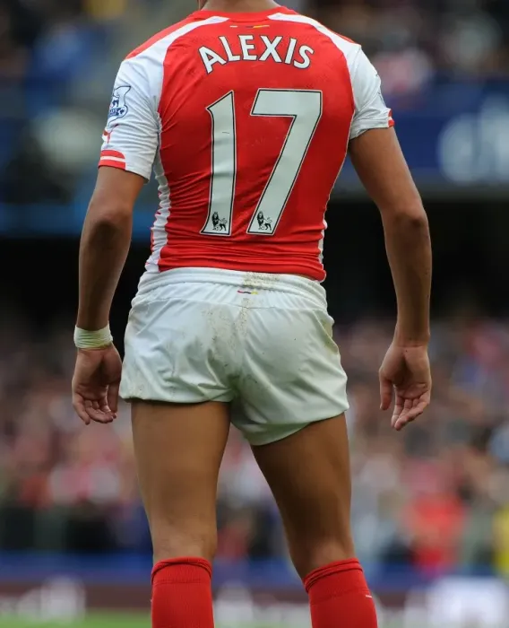 Framed Print : Clash of the Titans: Chelsea vs. Arsenal, Premier League 2014-15 - Alexis Sanchez in Action Framed Print : Clash of the Titans: Chelsea vs. Arsenal, Premier League 2014-15 - Alexis Sanchez in Action