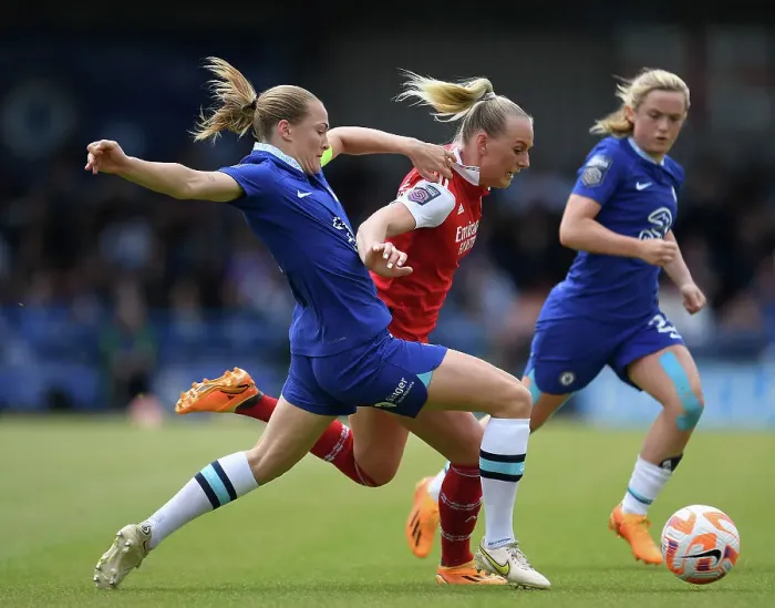 Framed Print : Clash of Titans: Chelsea vs. Arsenal - FA Women's Super League Showdown Framed Print : Clash of Titans: Chelsea vs. Arsenal - FA Women's Super League Showdown