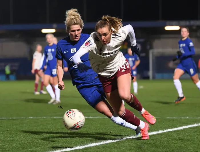 Framed Print : Clash of Titans: Chelsea Women vs. Arsenal Women - FA WSL Showdown