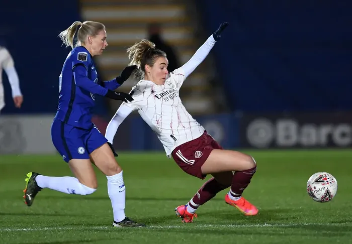 Framed Print : Clash of Titans: Chelsea Women vs. Arsenal Women - FA WSL Showdown Framed Print : Clash of Titans: Chelsea Women vs. Arsenal Women - FA WSL Showdown