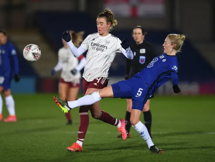 Framed Print : Clash of Titans: Chelsea Women vs. Arsenal Women - FA WSL Showdown