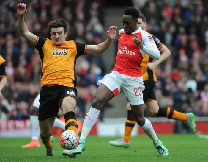 Framed Print : Clash of Titans: Danny Welbeck vs. Harry Maguire in FA Cup Battle Framed Print : Clash of Titans: Danny Welbeck vs. Harry Maguire in FA Cup Battle