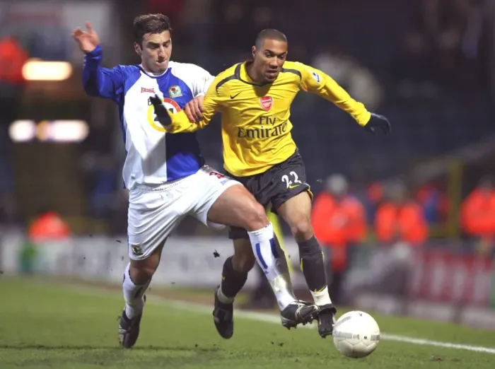 Framed Print : Clash of Titans: Gael Clichy vs. Zurab Khizanishvili in the FA Cup Showdown between Blackburn and Arsenal, 2007 Framed Print : Clash of Titans: Gael Clichy vs. Zurab Khizanishvili in the FA Cup Showdown between Blackburn and Arsenal, 2007