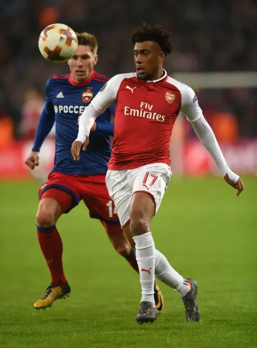 Framed Print : Clash of Titans: Iwobi vs. Nababkin in Europa League Quarterfinal Showdown