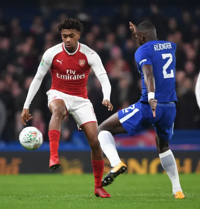 Framed Print : Clash of Titans: Iwobi vs. Rudiger in Carabao Cup Semi-Final Showdown Framed Print : Clash of Titans: Iwobi vs. Rudiger in Carabao Cup Semi-Final Showdown