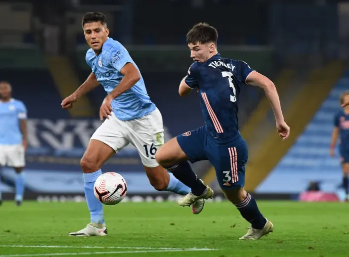 Framed Print : Clash of Titans: Kieran Tierney vs Rodrigo - Manchester City vs Arsenal, Premier League 2020-21 Framed Print : Clash of Titans: Kieran Tierney vs Rodrigo - Manchester City vs Arsenal, Premier League 2020-21