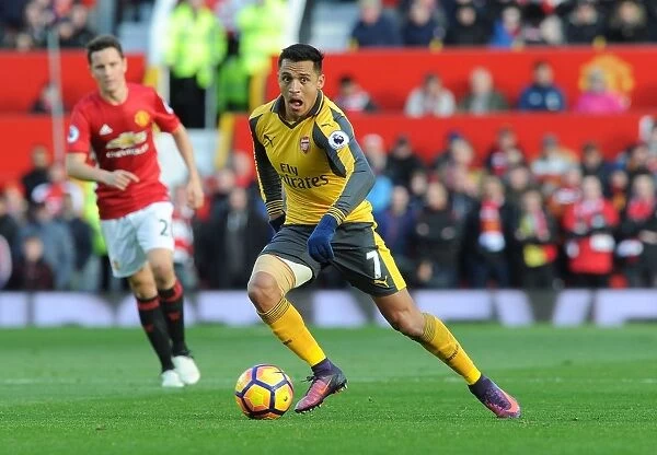 Clash of the Titans: Manchester United vs Arsenal - A Battle of Giants: Alexis Sanchez's Determined Stand at Old Trafford (Premier League 2016-17)