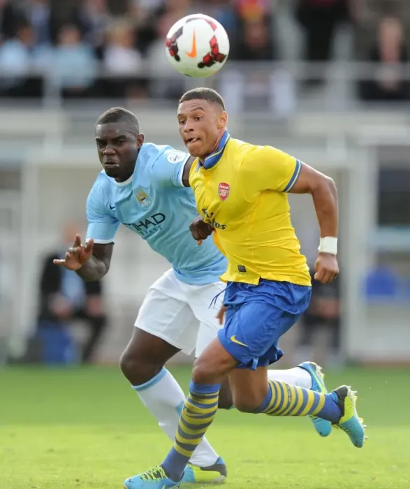 Framed Print : Clash of Titans: Oxlade-Chamberlain vs. Richards - Arsenal vs. Manchester City Pre-Season Battle, Finland 2013 Framed Print : Clash of Titans: Oxlade-Chamberlain vs. Richards - Arsenal vs. Manchester City Pre-Season Battle, Finland 2013