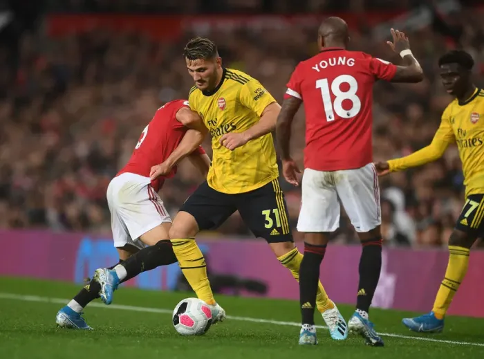 Framed Print : Clash of Titans: Premier League Showdown - Manchester United vs. Arsenal (September 2019)