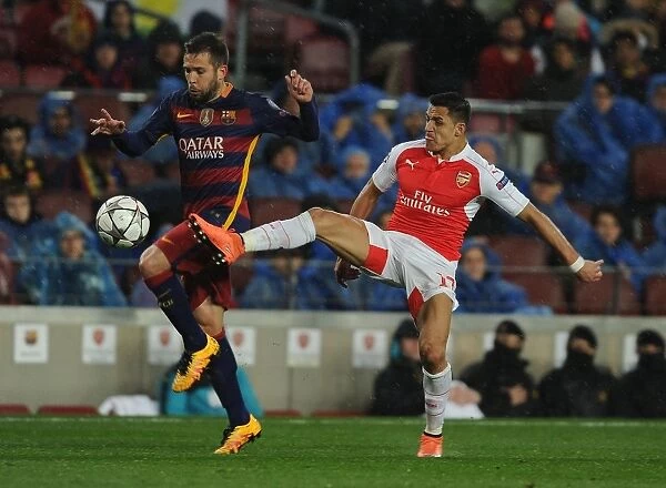 Clash of Titans: Sanchez vs. Alba - UEFA Champions League Showdown between Barcelona and Arsenal