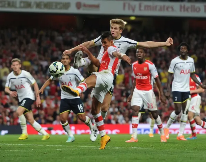 Framed Print : Clash of Titans: Sanchez vs. Dier - Arsenal vs. Tottenham Rivalry Framed Print : Clash of Titans: Sanchez vs. Dier - Arsenal vs. Tottenham Rivalry