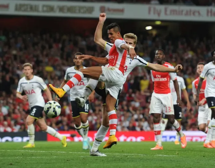 Framed Print : Clash of Titans: Sanchez vs. Dier - Arsenal vs. Tottenham Rivalry (2014-15)