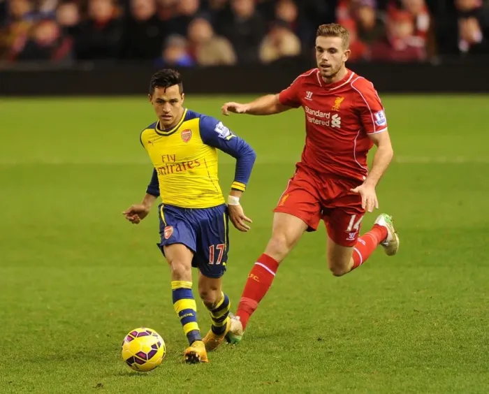 Framed Print : Clash of Titans: Sanchez vs. Henderson - Liverpool vs. Arsenal, Premier League, 2014 Framed Print : Clash of Titans: Sanchez vs. Henderson - Liverpool vs. Arsenal, Premier League, 2014