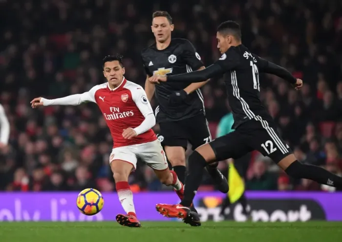 Framed Print : Clash of Titans: Sanchez vs Smalling - A Wit and Skill Battle: Arsenal vs Manchester United, Premier League 2017-18 Framed Print : Clash of Titans: Sanchez vs Smalling - A Wit and Skill Battle: Arsenal vs Manchester United, Premier League 2017-18