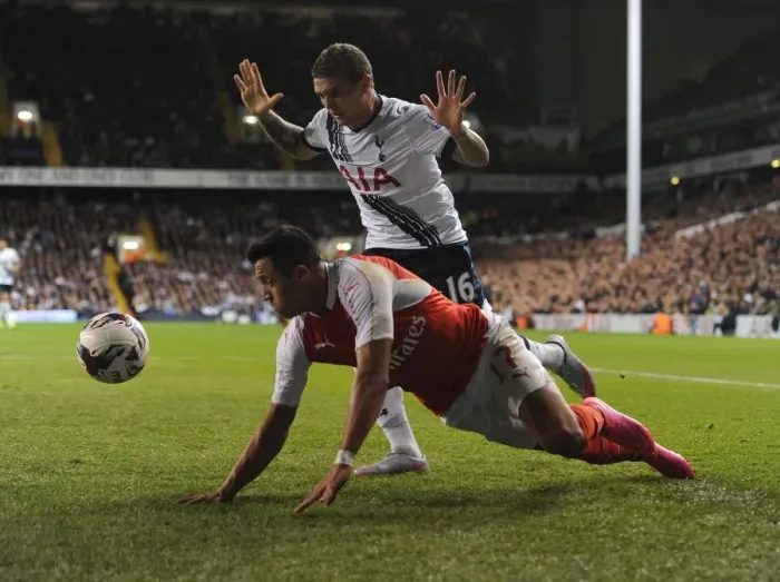 Framed Print : Clash of Titans: Sanchez vs. Trippier - Arsenal vs. Tottenham in the Capital One Cup