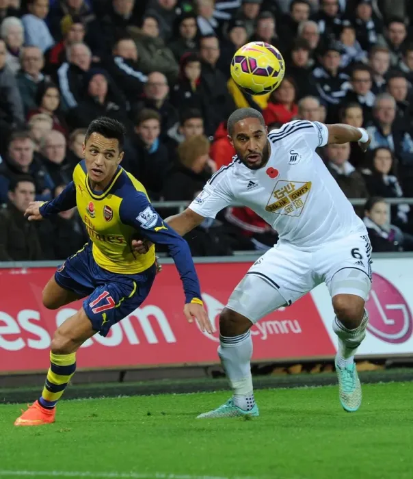 Framed Print : Clash of Titans: Sanchez vs. Williams - The Intense Battle in the Swansea Derby (2014-15) Framed Print : Clash of Titans: Sanchez vs. Williams - The Intense Battle in the Swansea Derby (2014-15)